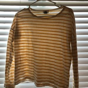 Yellow Striped Long-Sleeve Shirt